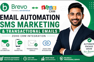 brevo email automation SMS marketing and transactional emails zoho crm