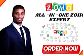 setup and automate your zoho CRM zoho one zoho sites zoho commerce and campaigns