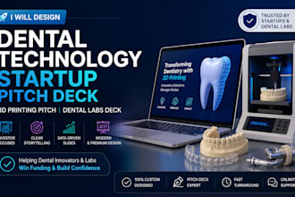 design dental technology startup pitch deck 3d printing pitch dental labs deck