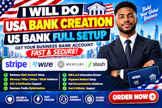 do USA bank creation for any country, US bank, llc registration for any USA bank