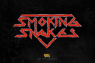 design a stylish glam rock band logo