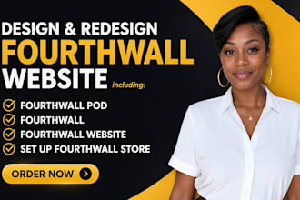 set up luxury fourth wall store, design and redesign merch for content creators