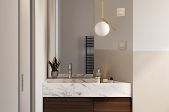 redesign your bathroom with floor plan and 3d render
