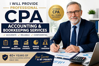 provide professional CPA accounting and bookkeeping services