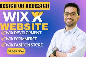 design or redesign wix website wix fashion ecommerce website