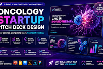 design oncology startup pitch deck cancer immunotherapy pitch radiomics deck