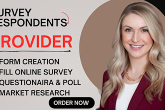 get real respondents to fill and complete your survey