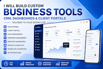 build custom business tools CRM dashboards and client portal with vibecoding, v0