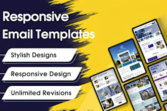 create professional email template design, newsletter and flows