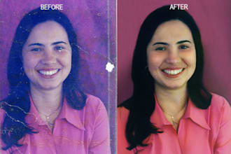 professionally restore and colorize your old damaged photos