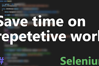 develop selenium automation scripts for websites