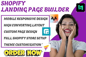 do shopify landing page builder gempages ecomposer ot section foxify layouthub
