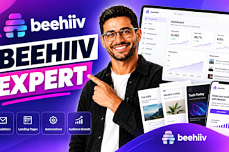 setup beehiiv newsletter design beehive landing page setup beehiiv automation