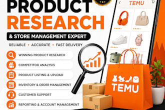 be your temu virtual assistant for product research and listing