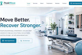 design wix physiotherapy rehabilitation website physical therapy clinic website
