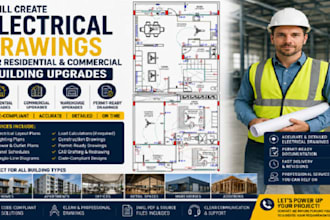 create electrical drawings for residential and commercial building upgrades
