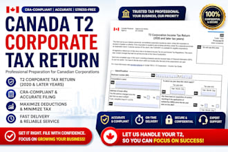 prepare corporation tax filing for small canadian business
