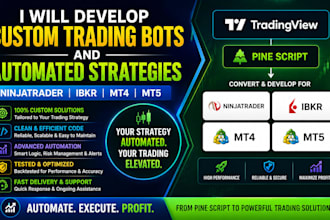 develop custom trading bots and automated strategy for ninjatrader ibkr mt4 mt5