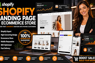 build a fast shopify landing page shopify store shopify website design