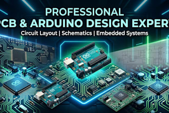 create professional pcb design, circuit layout, and arduino schematics