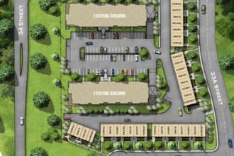 draw a custom event map layout or architectural site plan