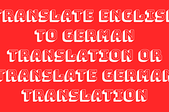 translate english to german translation or translate german translation