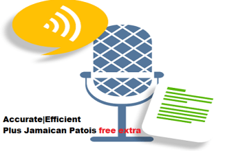 do transcription into english and jamaican creole audio