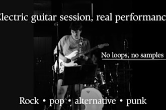 record electric guitar for your song