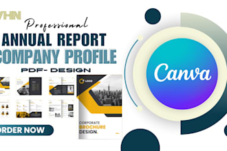 design professional company profiles and annual reports for a corporate branding