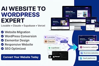 loveable to wordpress claude website superbase vercel app development web app