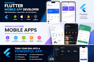 develop cross platform flutter mobile application