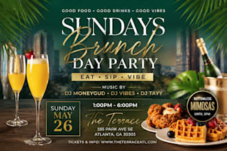 design a professional birthday, event, or party flyer