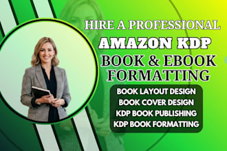 formatting ebook paperback design for amazon kdp publishing