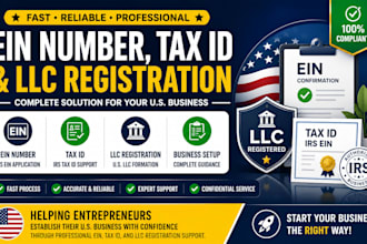 get ein number tax id llc registration and irs ein for your business