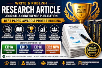 write and publish research article, best paper award, eb1a, eb1b, eb1c, eb1 niw