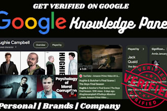 edit claim and create verified, standard google knowledge panel knowledge graph
