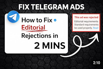 telegram ads setup telegram ad fix ad destination and grow telegram subscribers