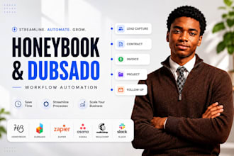 setup honeybook workflows dubsado asana integration mailchimp slack honeybook