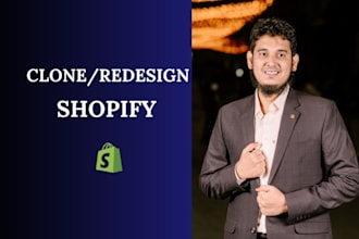 clone shopify store, copy or duplicate shopify website professionally