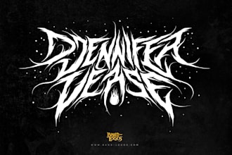 design an extreme death metal band logo