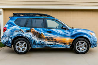 make branding car wrap van wrap truck wrap vehicle