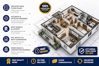 create revit floor plans, building drawings and blueprints