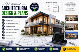 create building permit drawings and architectural floor plans