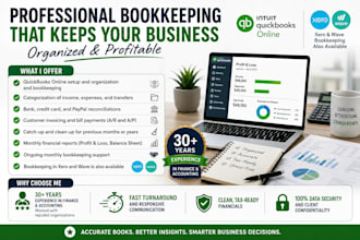 do bookkeeping using quick books and bank reconciliation