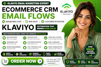 do ecommerce CRM email flows abandoned cart win back customer retention klaviyo