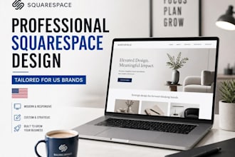 create a stunning squarespace website design for your US company