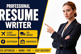 ats resume for cdl driver electrician warehouse and flight attendant