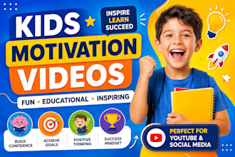 create engaging kids motivational that inspire confidence, positivity, earning