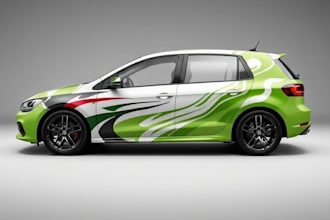 do clean and professional car wrap, vehicle wrap design