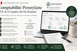 organize french pennylane bookkeeping vat filings and year end accounts for smes